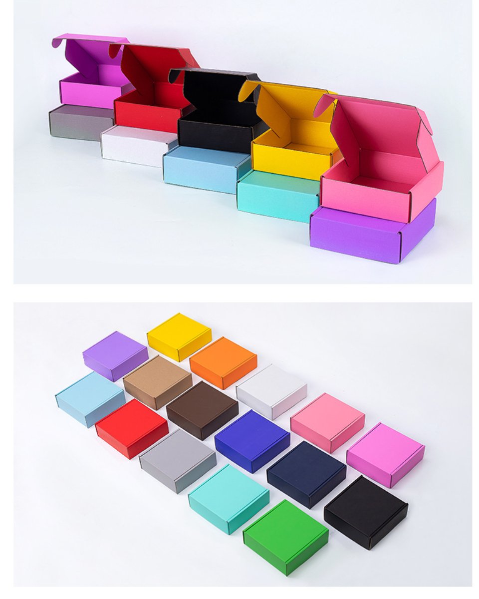 Colorful printed corrugated mailer boxes for e-commerce