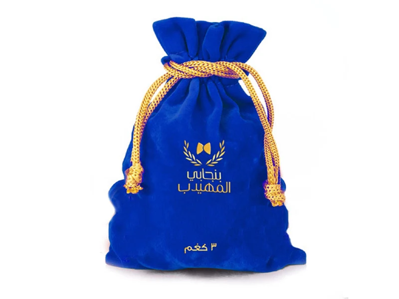 Custom velvet drawstring pouches in multiple colours — Genesis Bags