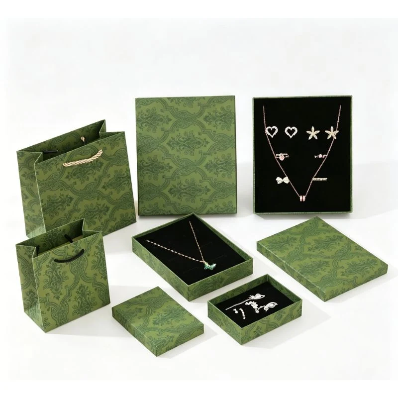 Custom rigid jewelry box with velvet lining — Genesis Bags