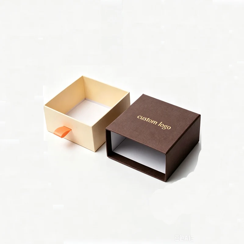 Kraft sliding drawer box, FSC certified paper
