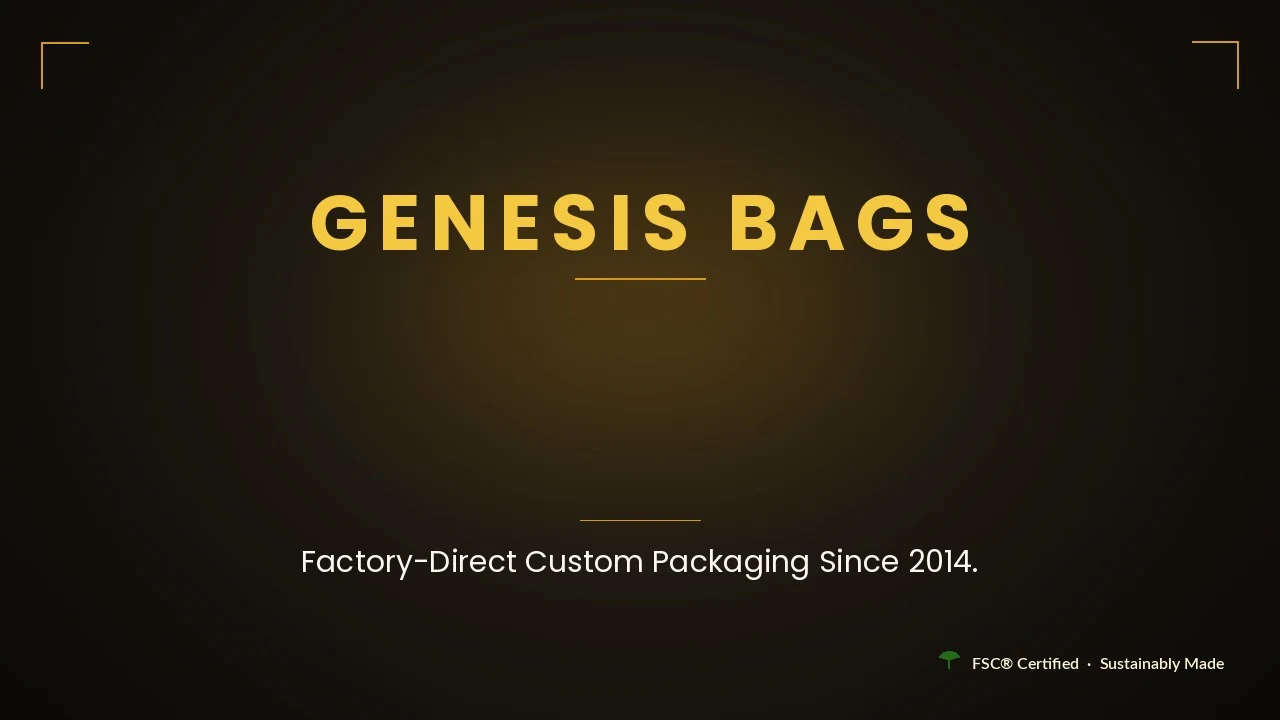 Genesis Bags factory & packaging introduction video